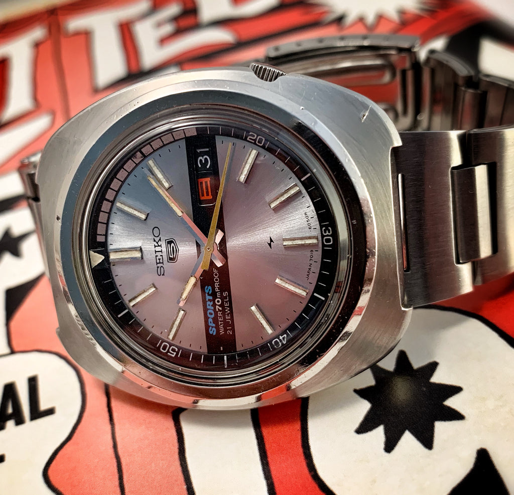 CHUNKY~MARCH 1970 SEIKO 5 SPORTS 7019-6030