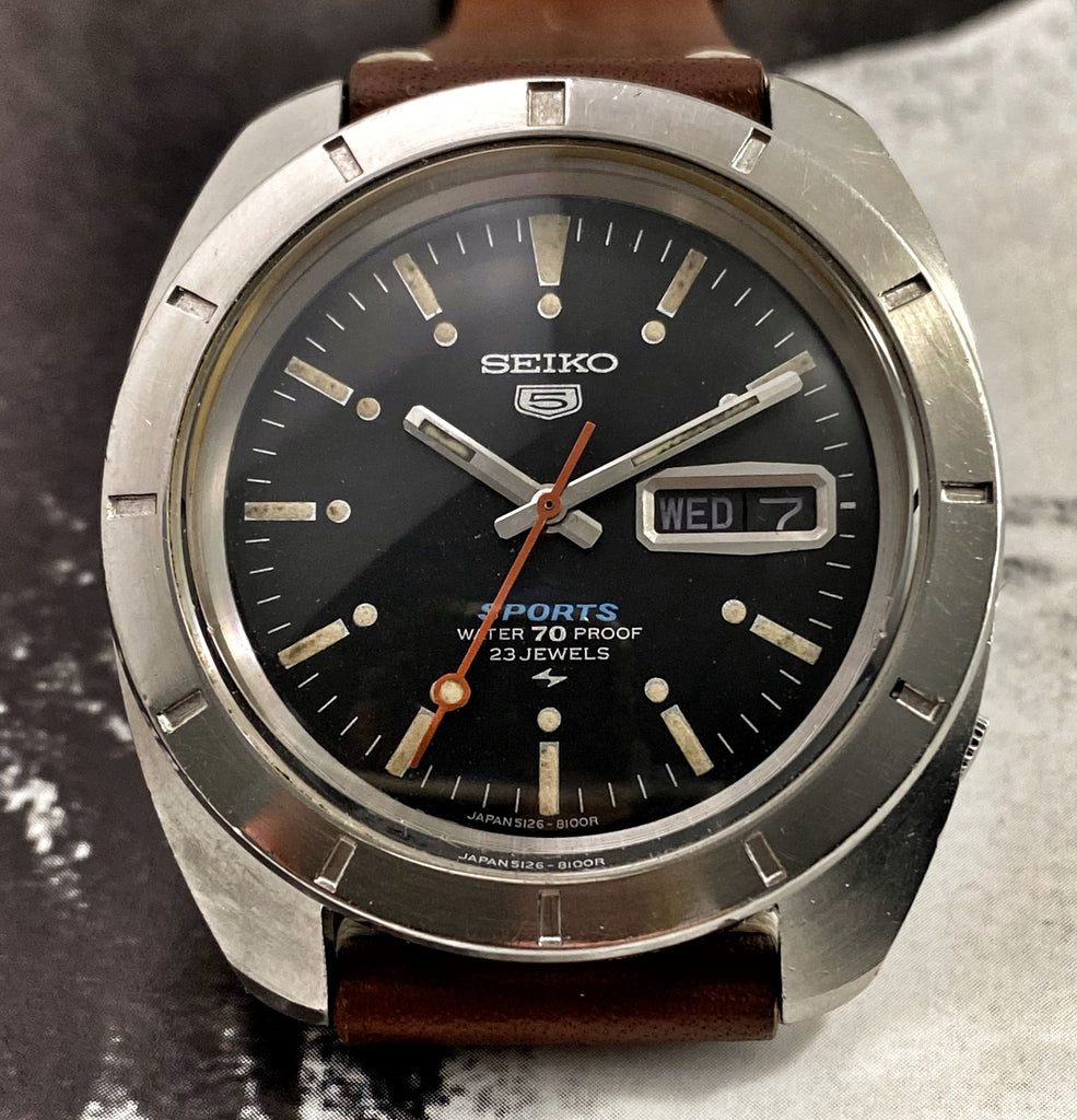 SHARP DEC 1968 SEIKO 5 5126 8100 PROOF AUTOMATIC