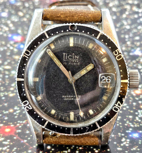 SEXY~MID 60s TICIN CALYPSOMATIC DIVER