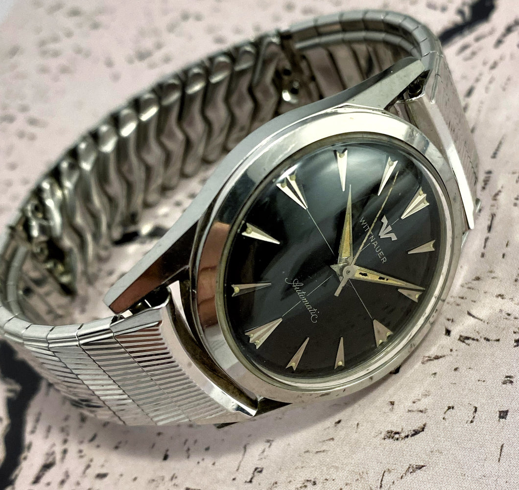 DEBONAIRE~60s LONGINES-WITTNAUER GENT'S CROSSHAIRS AUTOMATIC