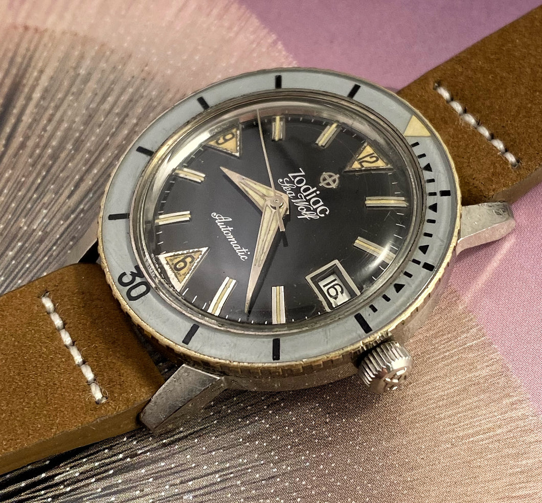 Sold At Auction 1960s Vintage Zodiac Sea Wolf Automatic 53 OFF