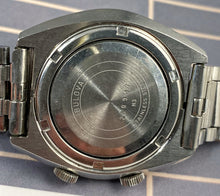 FUNKY~1973 BLUE BULOVA MANUAL WIND ALARM~ORIGINAL BRACELET